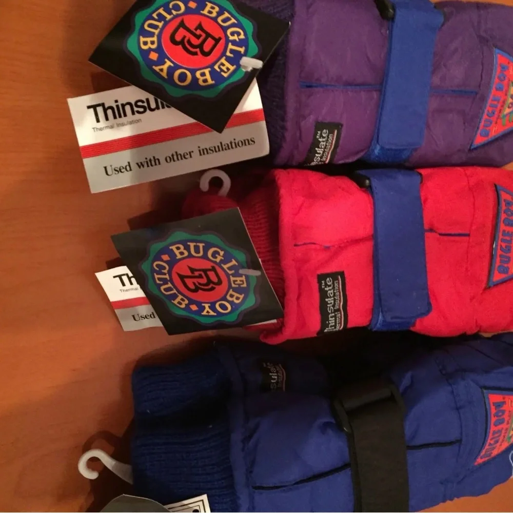 Bugle Boy Blue Thermal Insulation Gloves Boys size 5-7